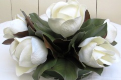 Coupe Magnolias blancs H 30 Ø 45 cm